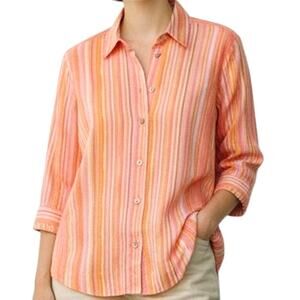 🌼 JH Collectibles Striped Blouse 🌸 Lightweight 3/4 Sleeve | Medium